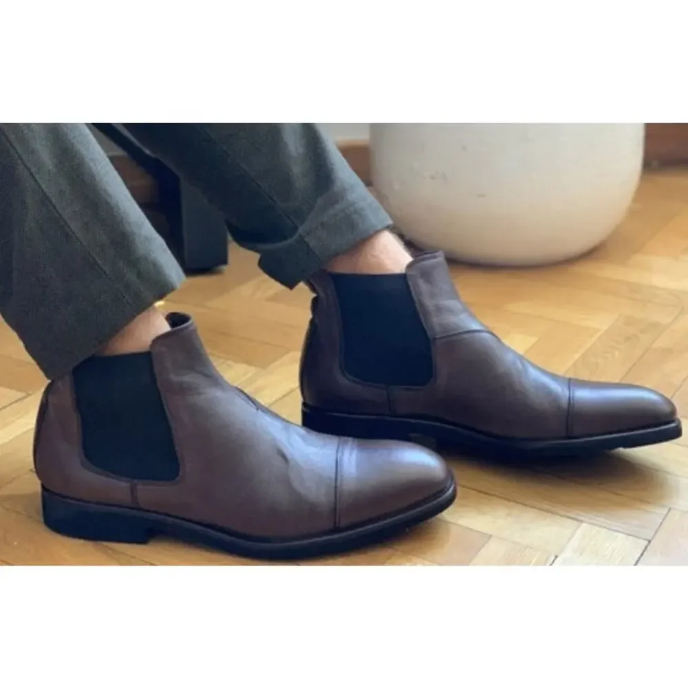 Cole Haan Boots Mens Wagner Grand Chelsea Brown Waterproof Ankle Chukka Sz 11 W